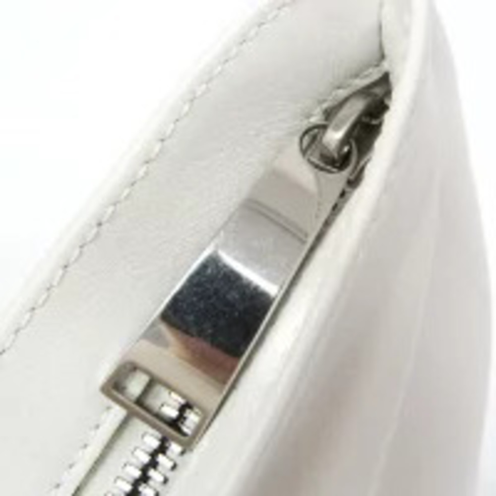 Bottega Veneta Twist Leather Wristlet Clutch Bag White - Picture 11 of 13